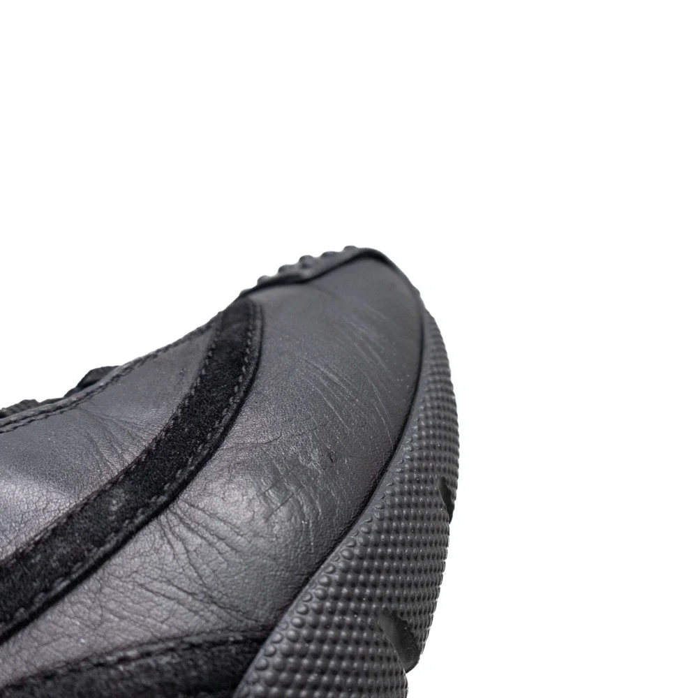 Christian Dior Galliano Era Black Leather‎ Derby Cross Laced Trainers Size US 5